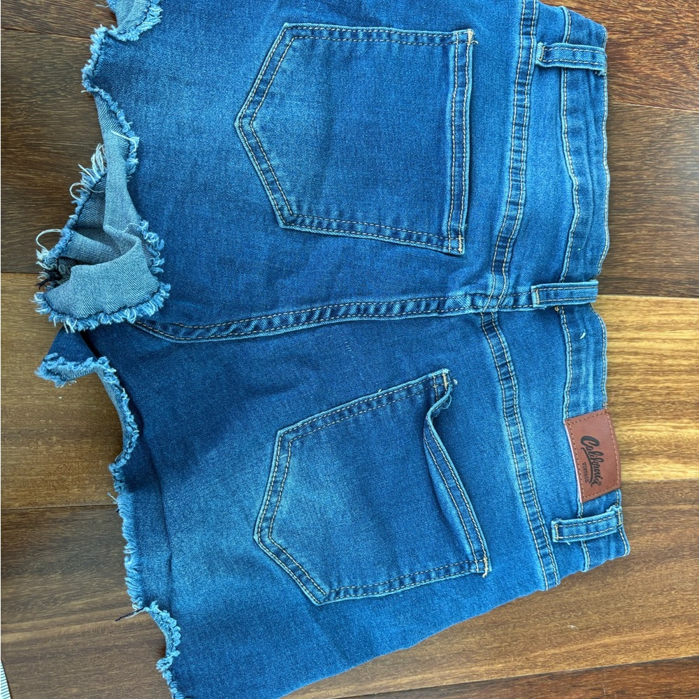 American Eagle Outfitters Dark Blue Jean Shorts - Picture 2 of 6